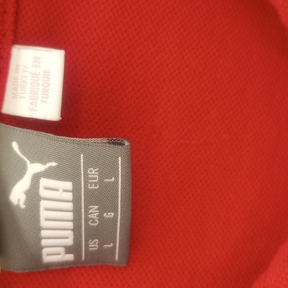 PUMA AC Milan 1899 Red Polo Shirt Size L EUC - Picture 4 of 8
